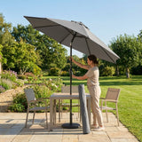 Garden Parasol 2.7m with steel frame and UV protection