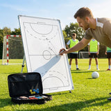 Double-sided coaching board with aluminium frame and accessories