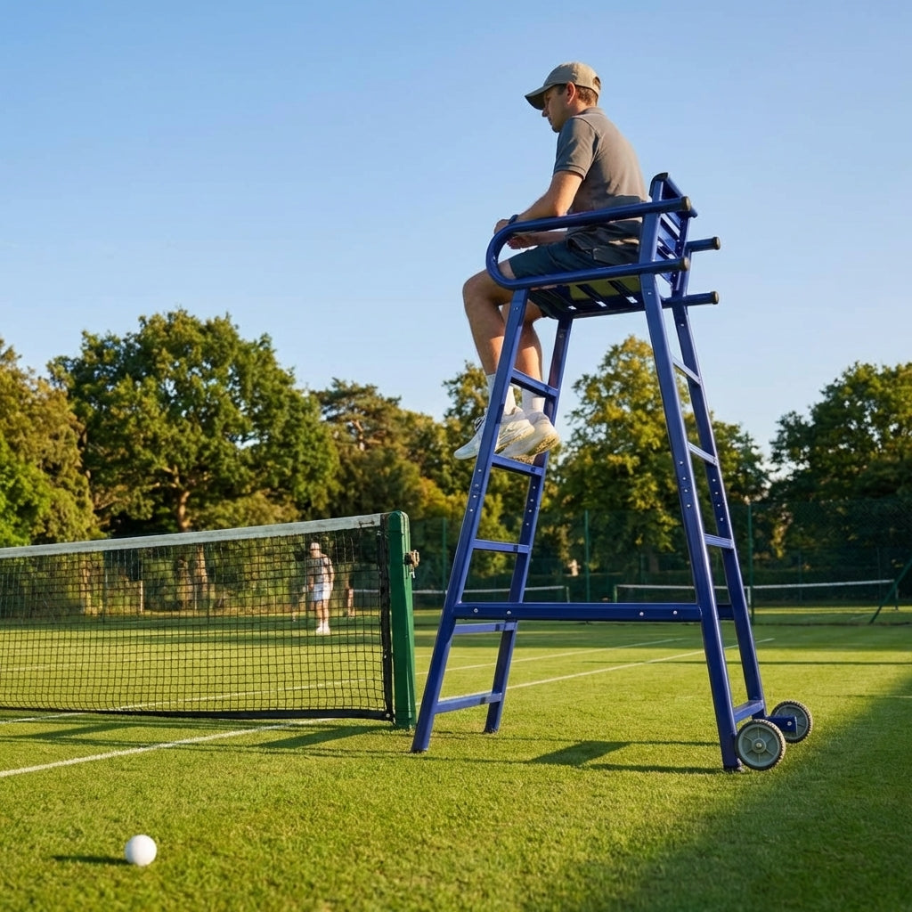 Aluminium Tennis Umpire Chair in Green, Blue, or Black