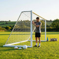 Replacement football goal nets for Alu110 goals, various sizes in white