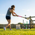 Ash Hurling Stick with custom grip colours, ideal for indoor and outdoor sports