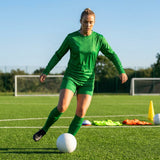 Women's Football Kit with Long Sleeve Shirt and Shorts