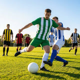 Men's Striped Football Shirt for Matches, Polyester