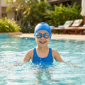Kids' swimming goggles in vibrant colours with anti-fog and UV protection