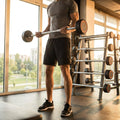 Rubber Barbell Weights with Cast Iron Core for Gym and Home Use
