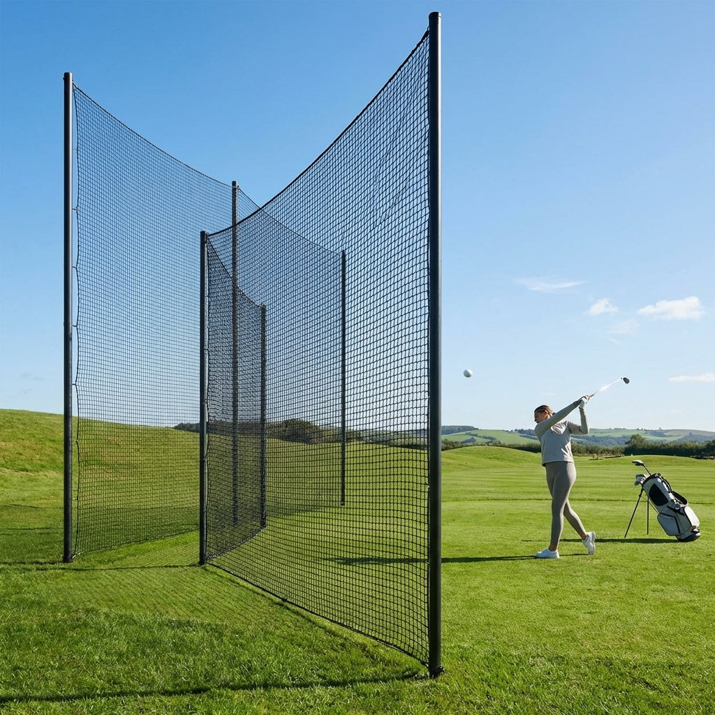 Ball Stop Net System with Aluminium Posts for Sports Venues