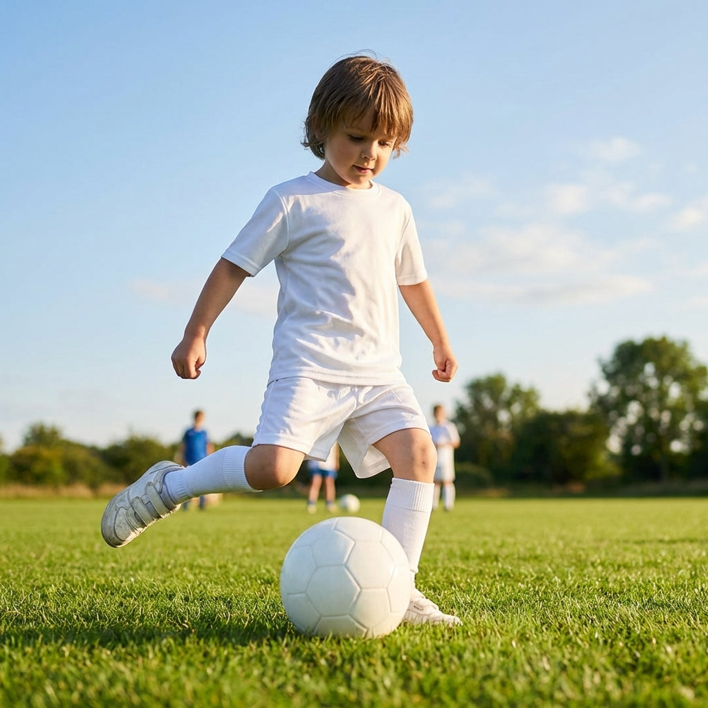 Kids' Football Kits for Ages 5-14, Lightweight Polyester