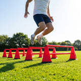 Tri cone hurdles set for sports training available in multiple colours