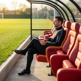 Luxury stadium seats with customisable marine vinyl and rustproof steel frame