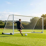 Aluminium football goal 24x8ft for outdoor matches