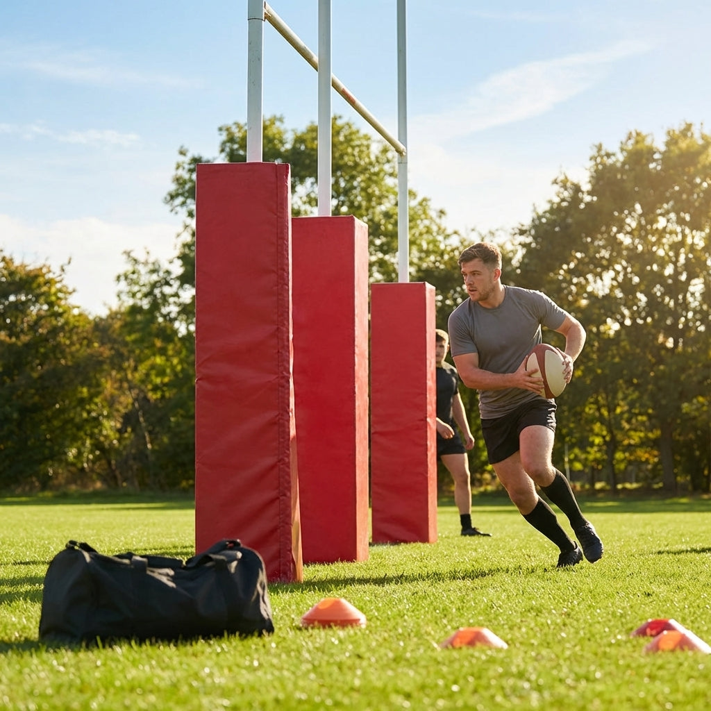 Customisable Rugby Post Protectors with PVC and Foam Core