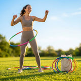 Colourful hula hoops made of high-density plastic for kids