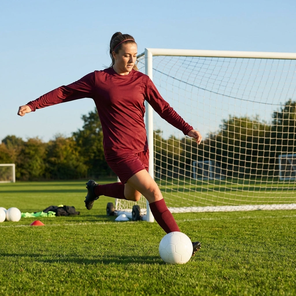 Women's Long Sleeve Football Shirt in multiple colours