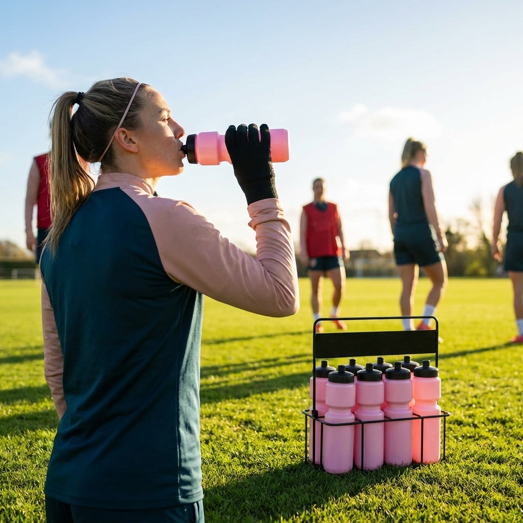 750ml sports water bottle in multiple colours, BPA-free plastic