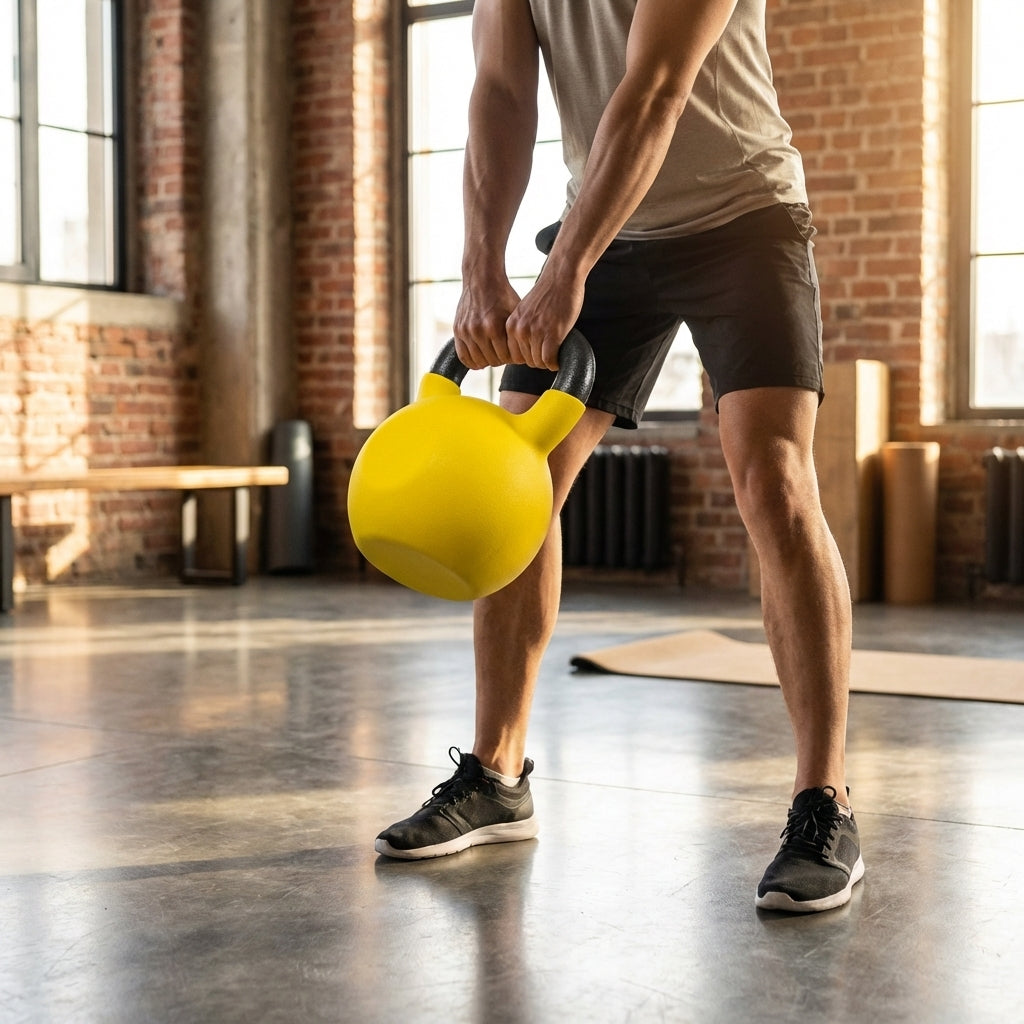 Neoprene kettlebells in various weights and colours for home and gym use
