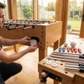 Table football spare parts, including legs and rods