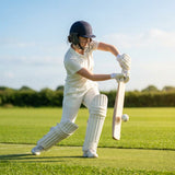 Women's Cricket Whites featuring 100% polyester for elite performance