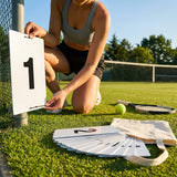 A4 PVC number plates for sports pitches and courts