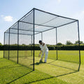 Cricket nets made from HDPE, available in various sizes for indoor and outdoor use