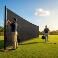 High-quality baseball outfield screen in black or green