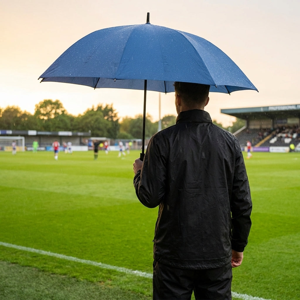 Sports umbrella with 60-inch canopy made from durable pongee fabric