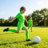Kids' football kit in multicolour with shirt, shorts, and socks