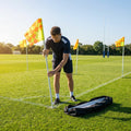 Rugby Corner Flag Set with Fluorescent Flags for Pitch Marking