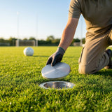 Replacement socket caps in various sizes and materials for sports facilities